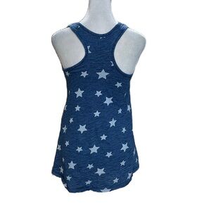 Gymboree Blue with White Stars Sleeveless Racerback Girls Dress Size 18 Mos